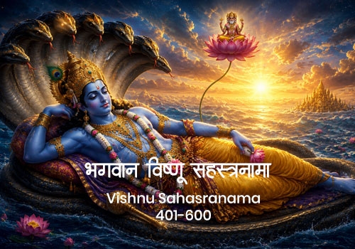 Vishnu Sahasranama Part 3: भगवान विष्णु के 1000 नाम हिंदी में – 401- 600